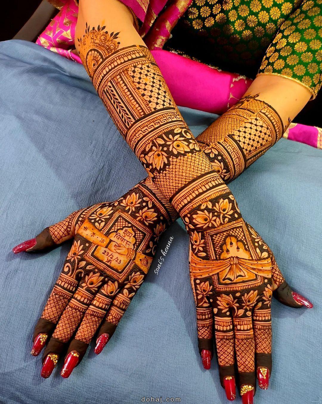 Bridal Peacock Mehndi Design