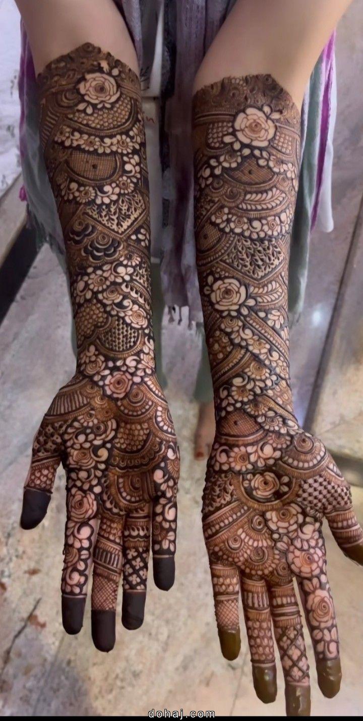 Bridal Stylish Back Hand Mehndi Design