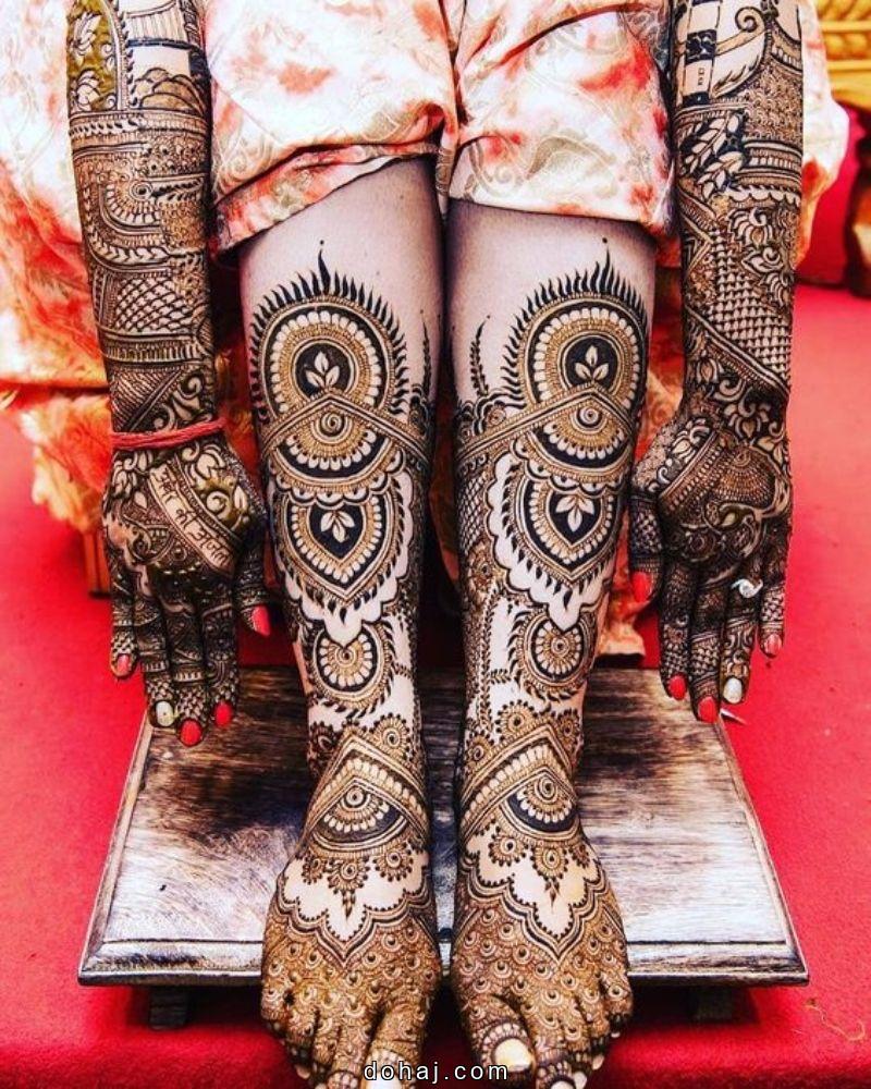 Bridal Stylish Full Hand Bridal Mehndi Design