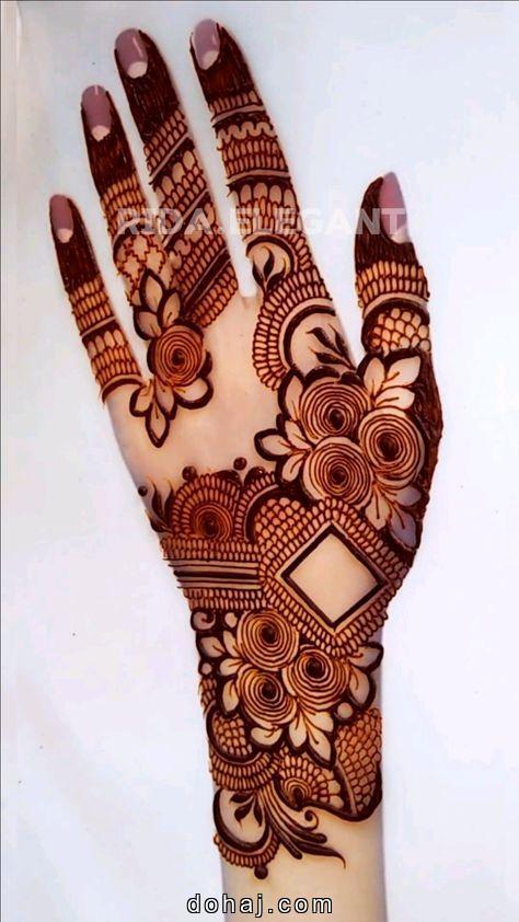 Bridal Unique Mehndi Instagram Royal Mehndi Design