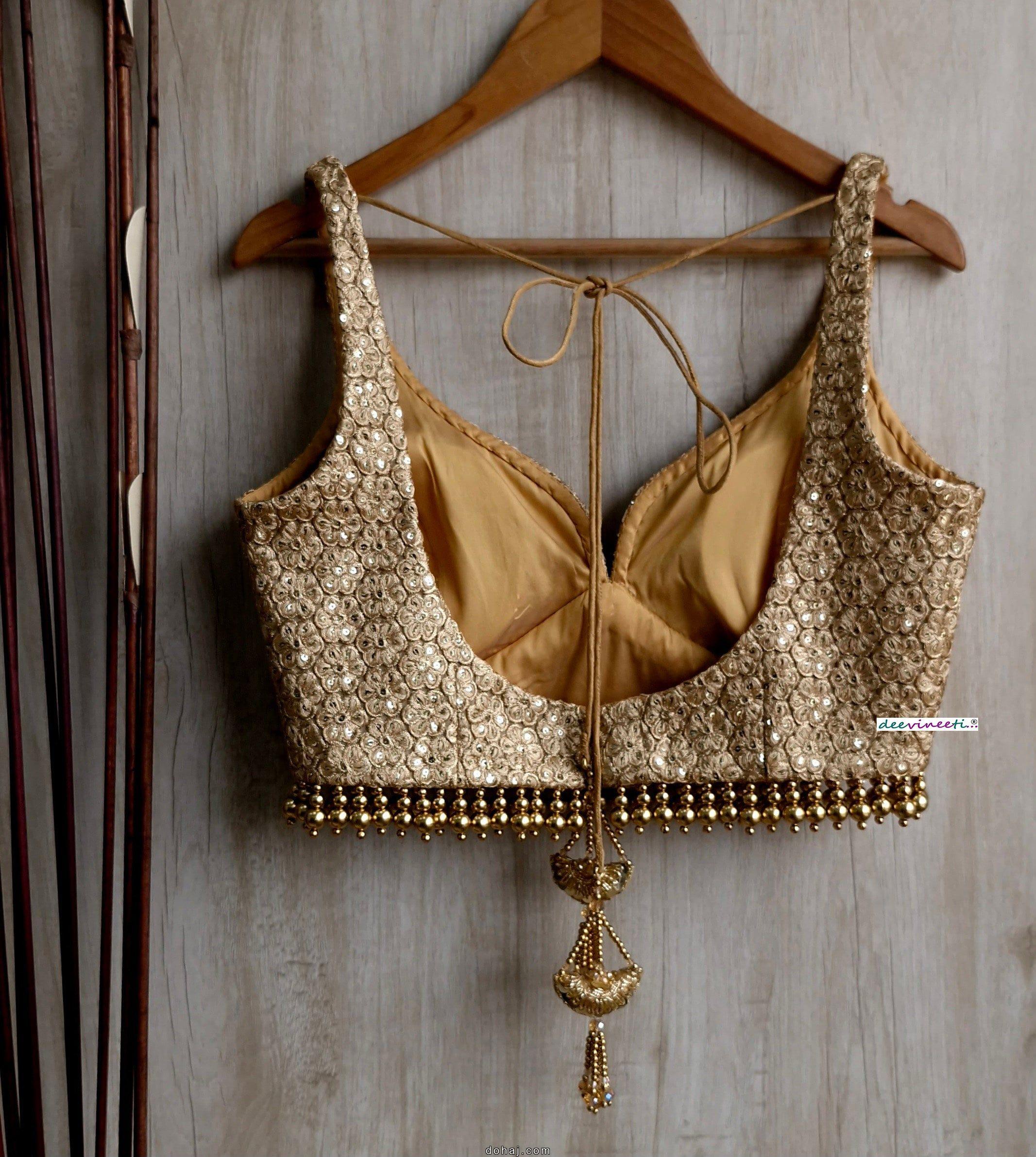 Brown Sleeveless Blouse