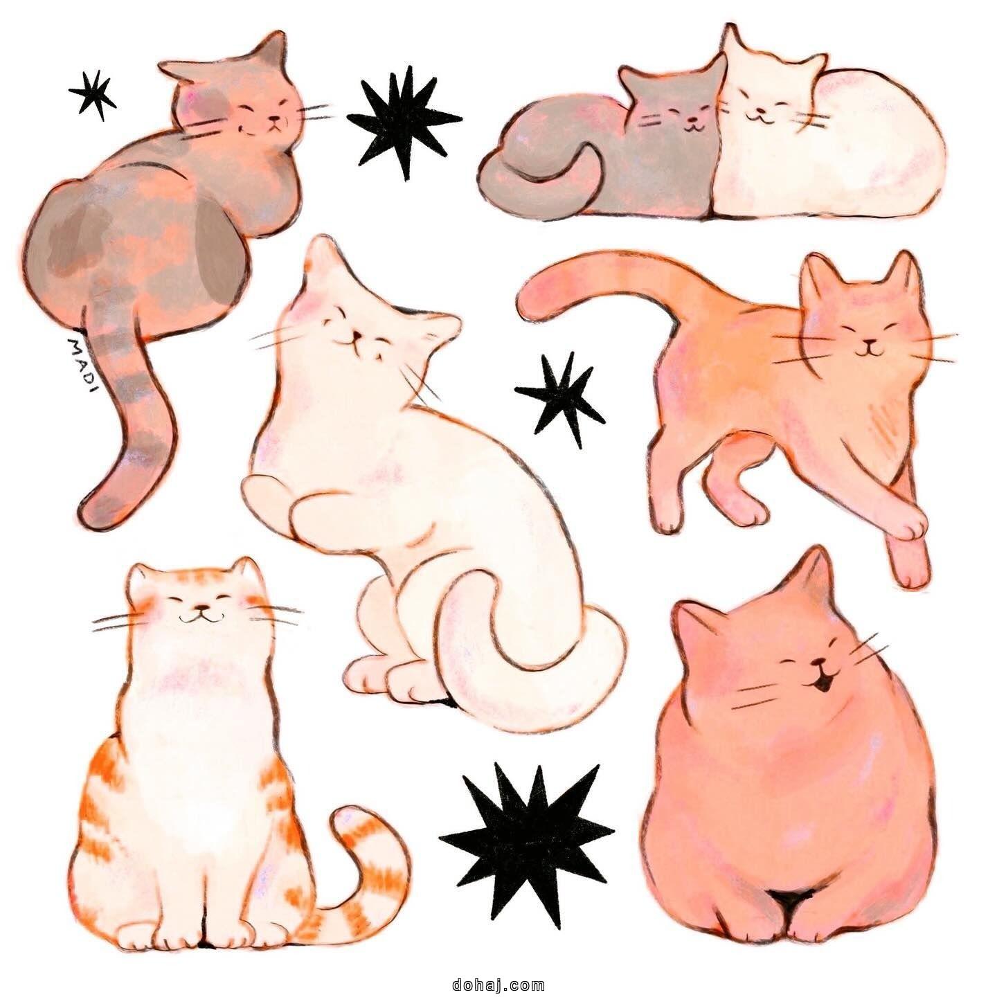 Cat Drawing Cute