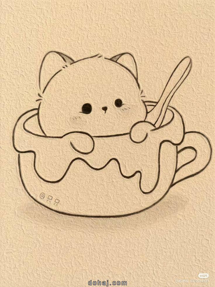 Cat Drawing Side View