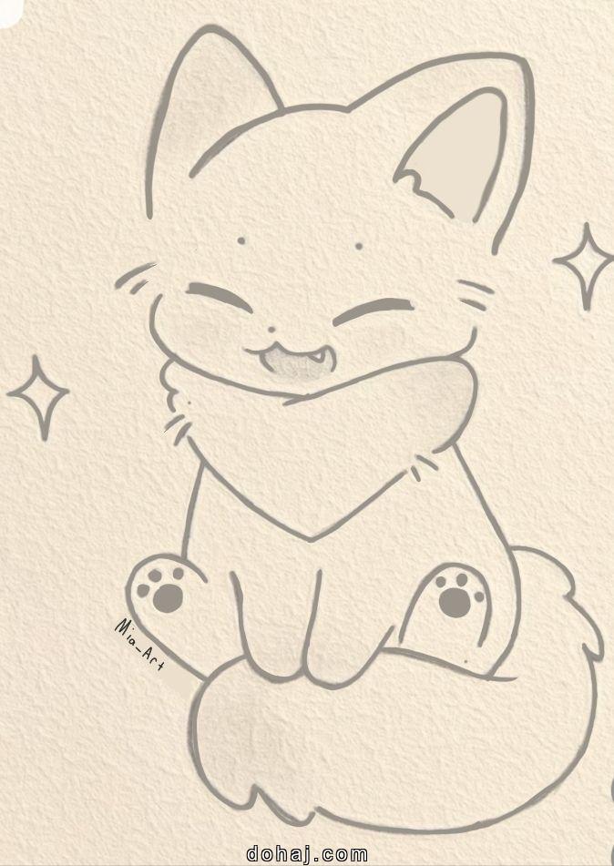 Cat Drawing Wallpaper