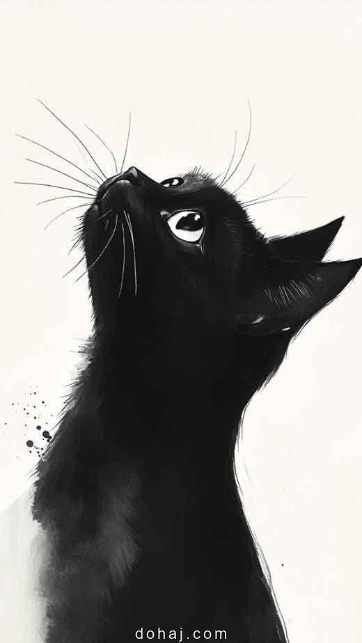 Cat Easy Line Drawing