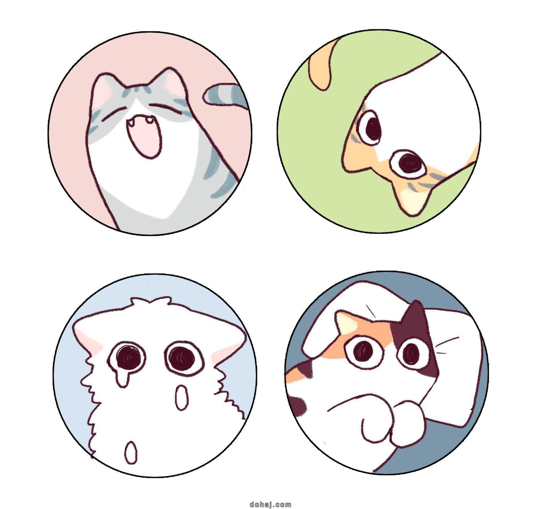 Cat Face Drawing Easy