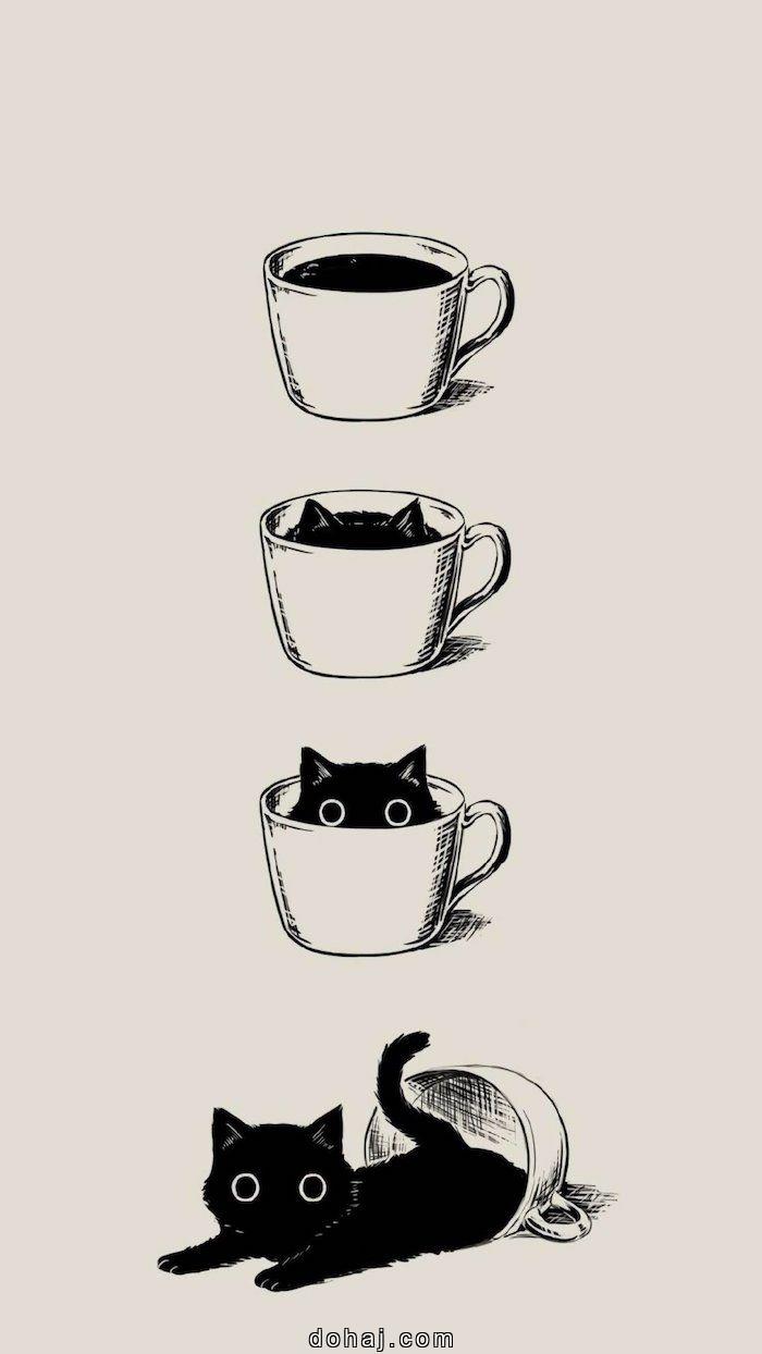 Cat Skeleton Drawing