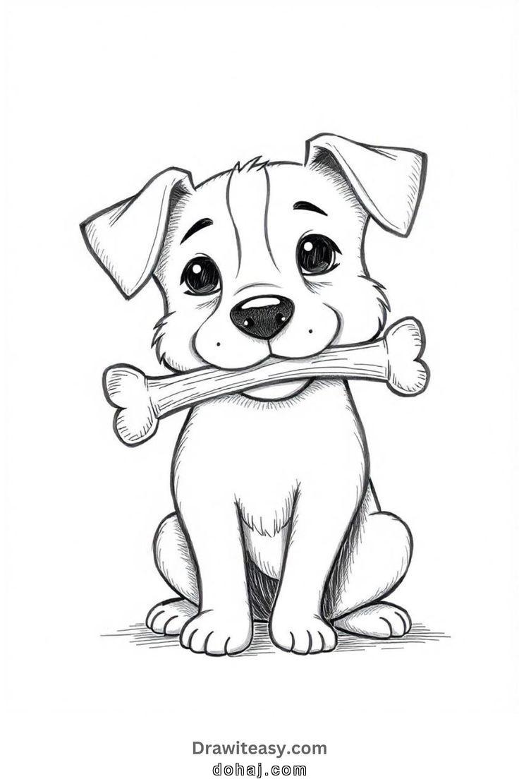 Chibi Dog Drawing