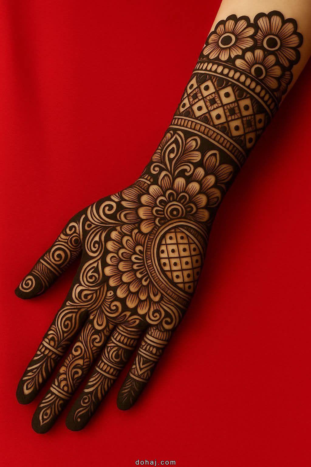 Circle Easy Round Mehndi Design
