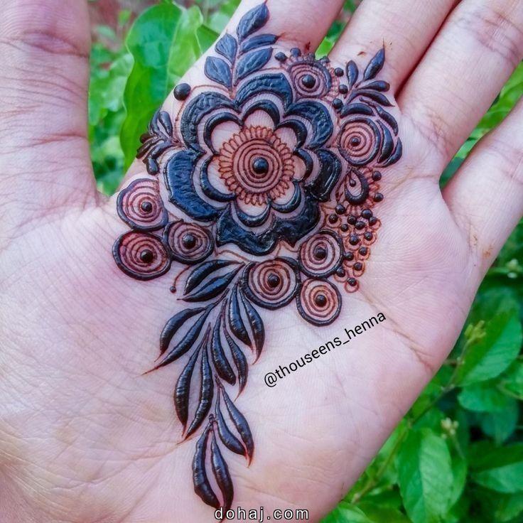 Circle Mehndi Easy Mehendi Design Simple Front Hand