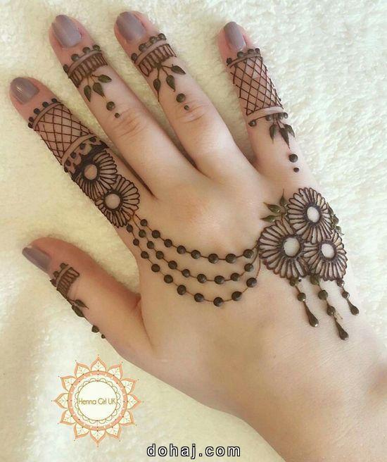Circle Mehndi Easy Mehendi Design Simple Front Hand