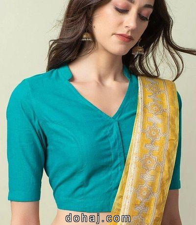 Cotton Blouse Neck Designs