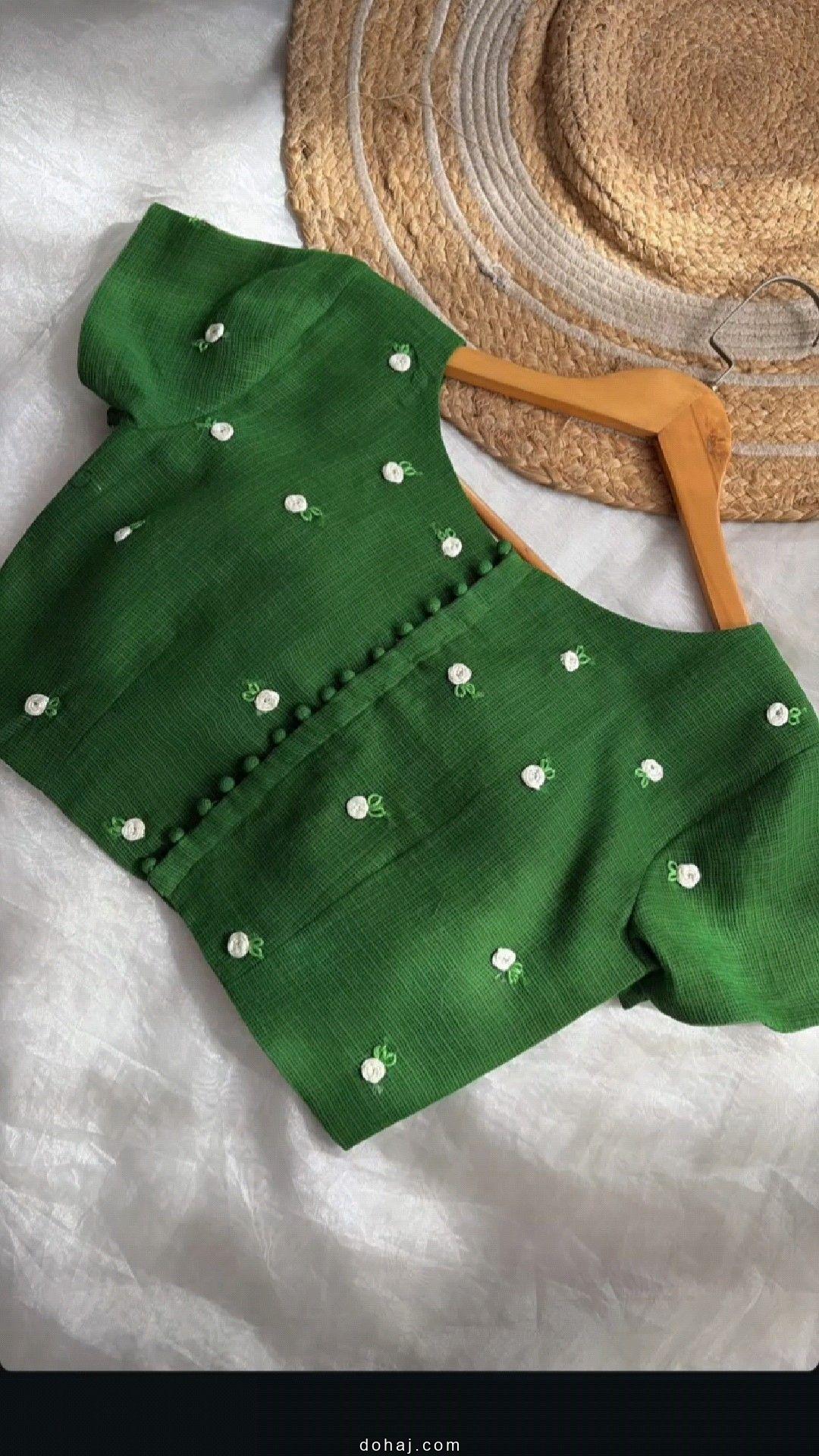 Cotton Boat Neck Blouse