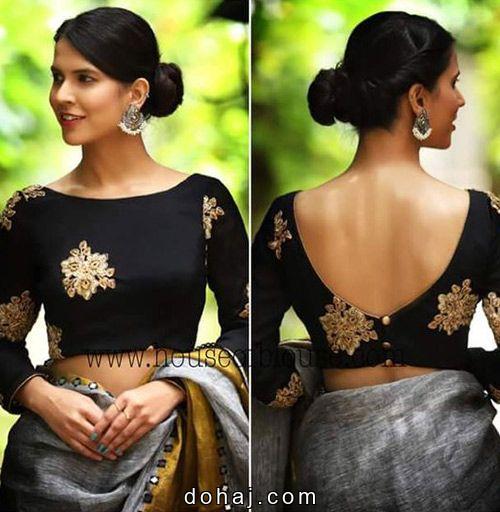 Cotton Collar Neck Blouse Designs