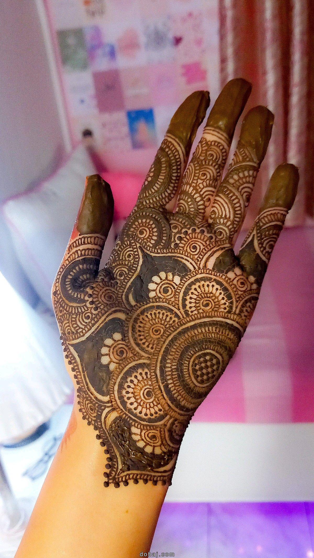 Cute And Simple Mehndi Design For Palm