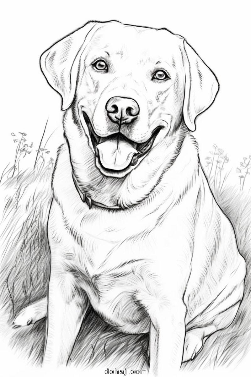 Cute Cartoon Dog Drawing