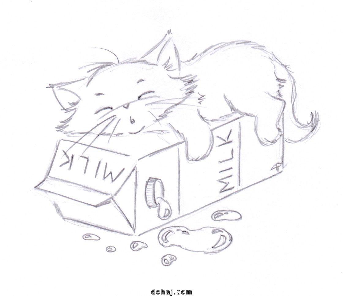 Cute Cat Easy Drawing