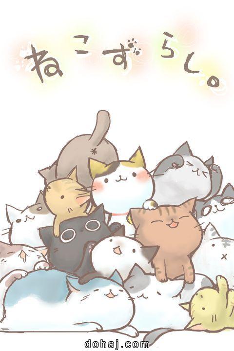 Cute Christmas Cat Drawing