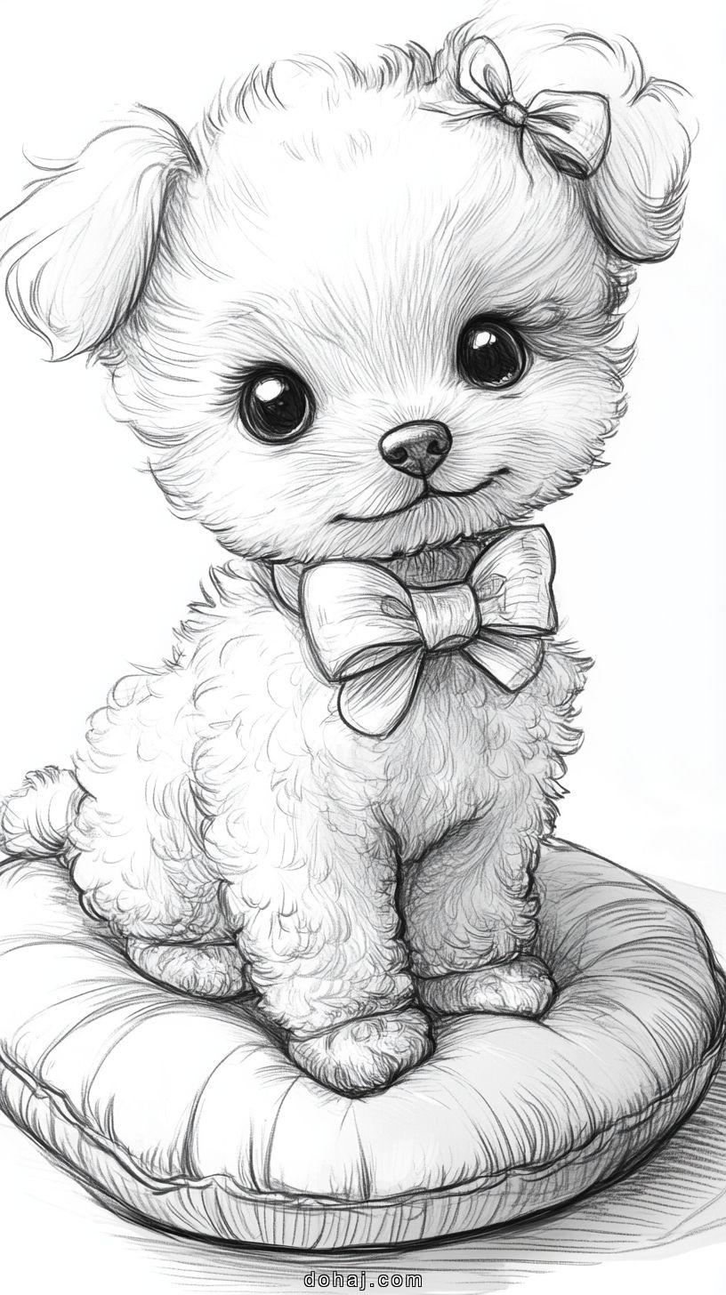 Cute Dog Drawing Realistic