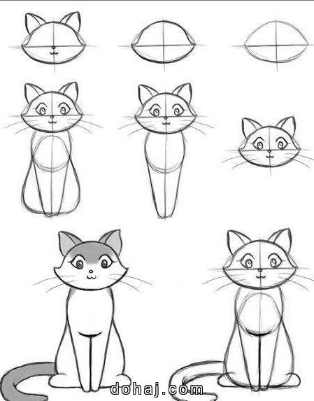 Cute Drawing Cat