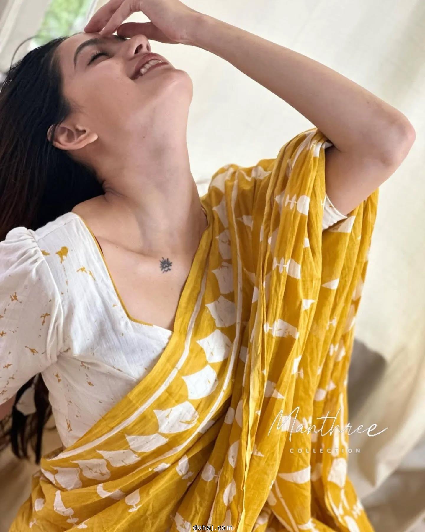 Dark Purple Saree Blouse Combination