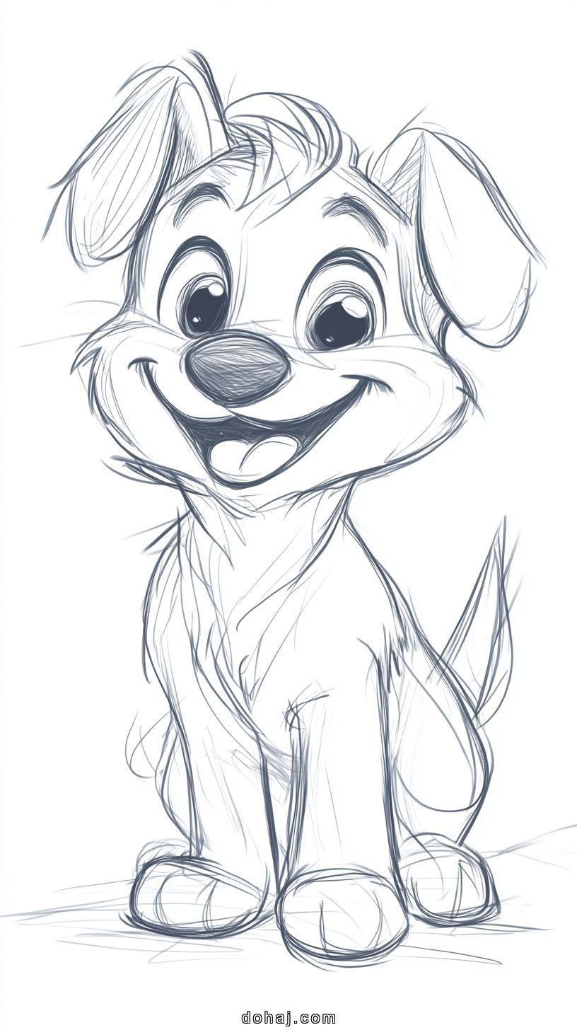 Dog Cute Drawing
