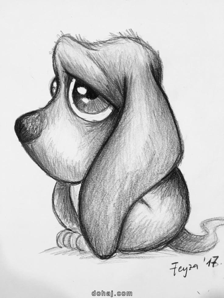 Dog Drawing Easy Cute