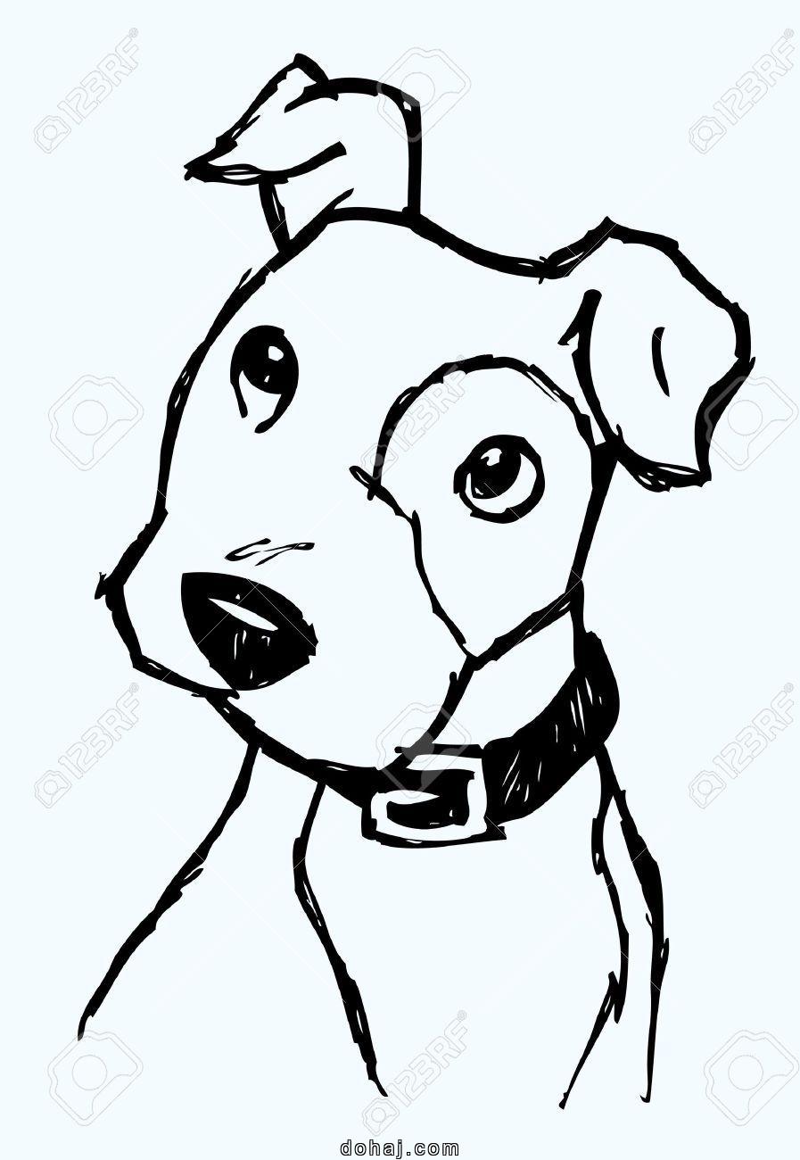 Dog Drawing Outline