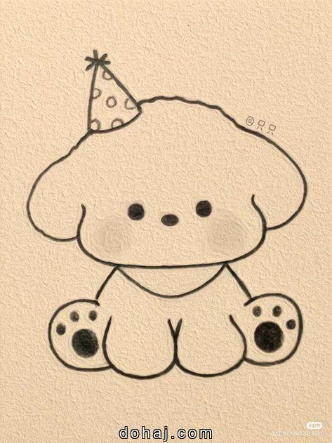 Dog Paw Print Drawing