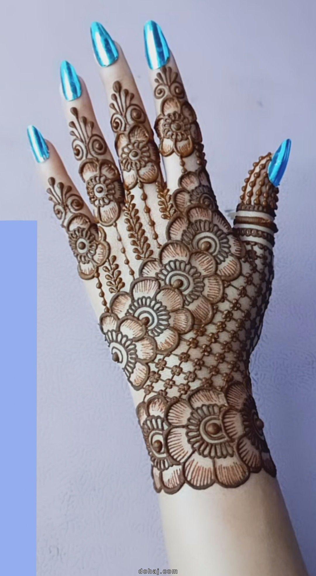 Dulhan Back Full Hand Bridal Mehndi Design