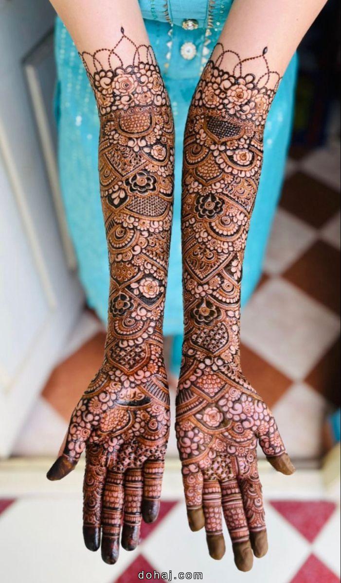 Dulhan Mehndi Bridal Stylish Full Hand Mehndi Design