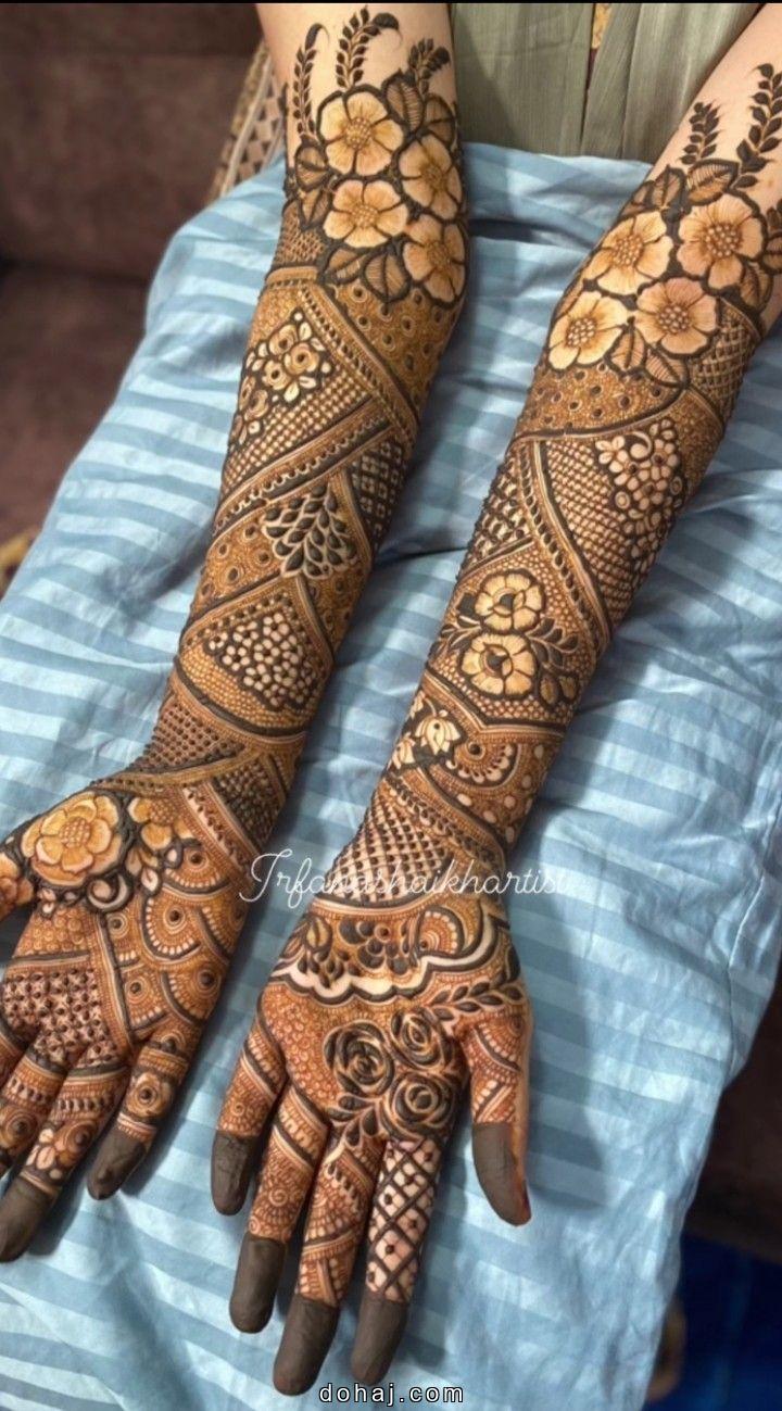 Dulhan Wedding Bridal Foot Mehndi Design