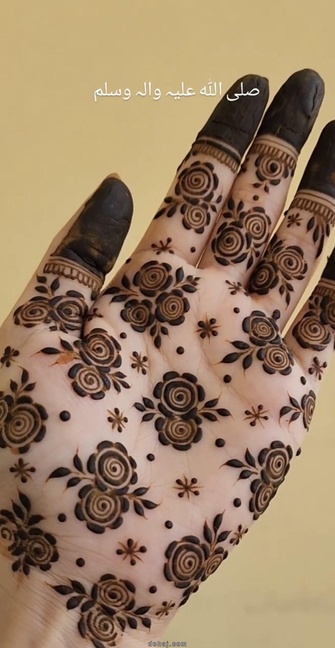 Easy Arabic Front Hand Simple Mehndi Design