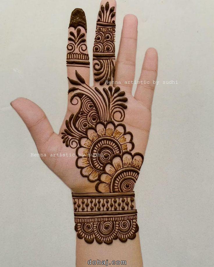 Easy Arabic Mehndi Design Back Hand