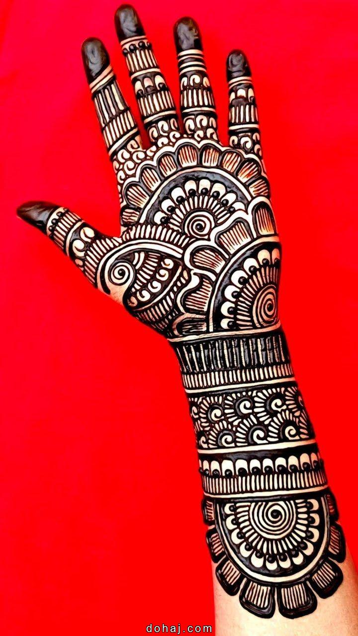Easy Arabic Shaded Mehndi Design