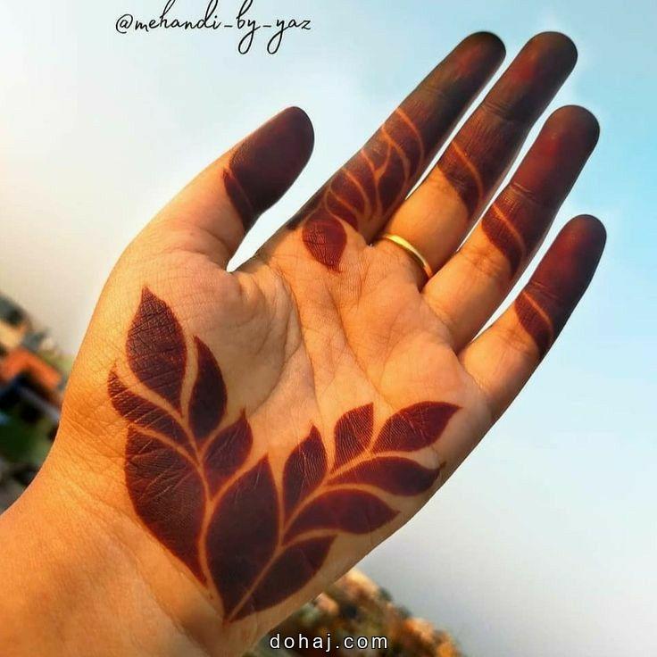 Easy Back Side Mehndi Design Simple And Beautiful