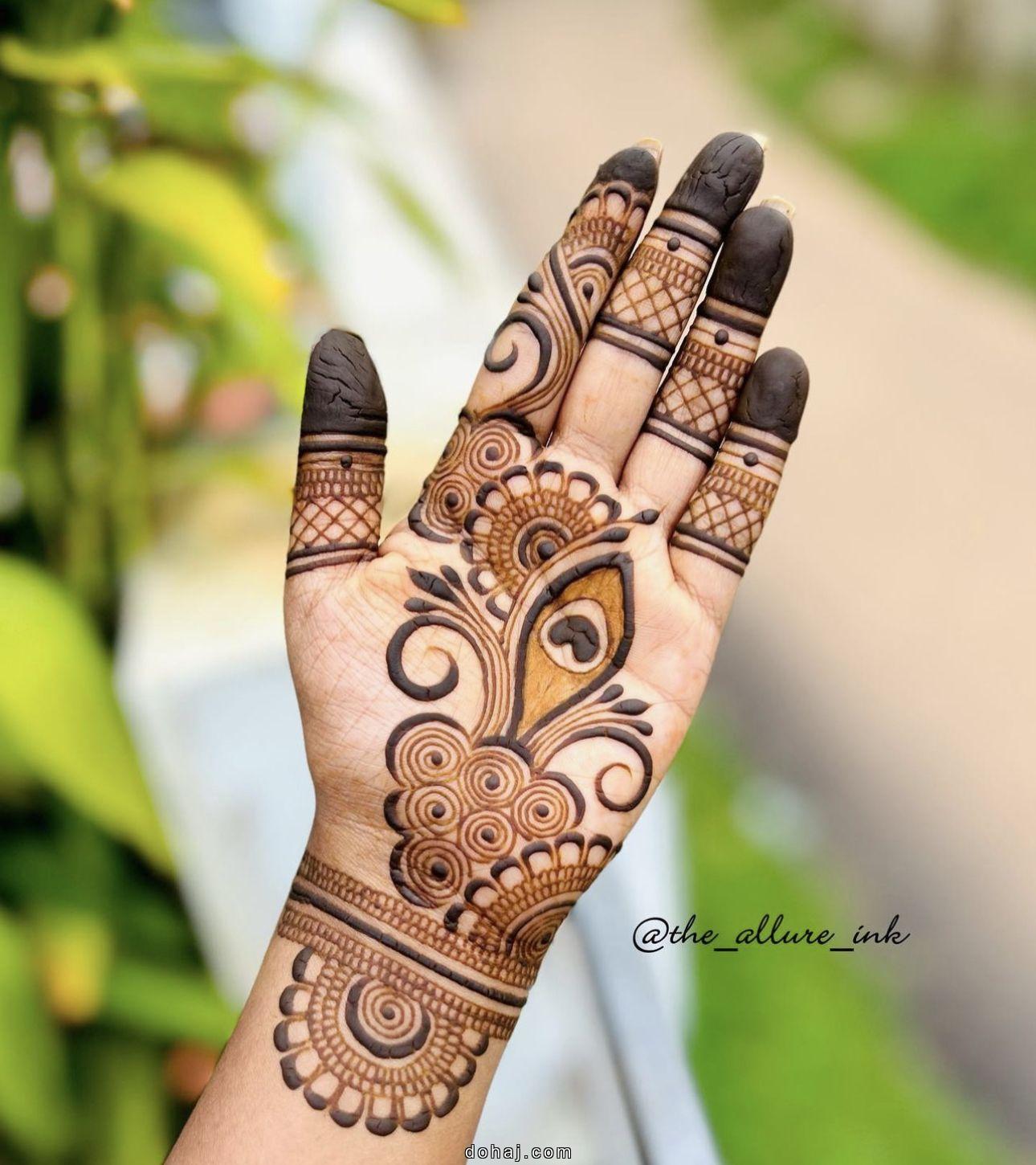 Easy Bail Mehndi Design