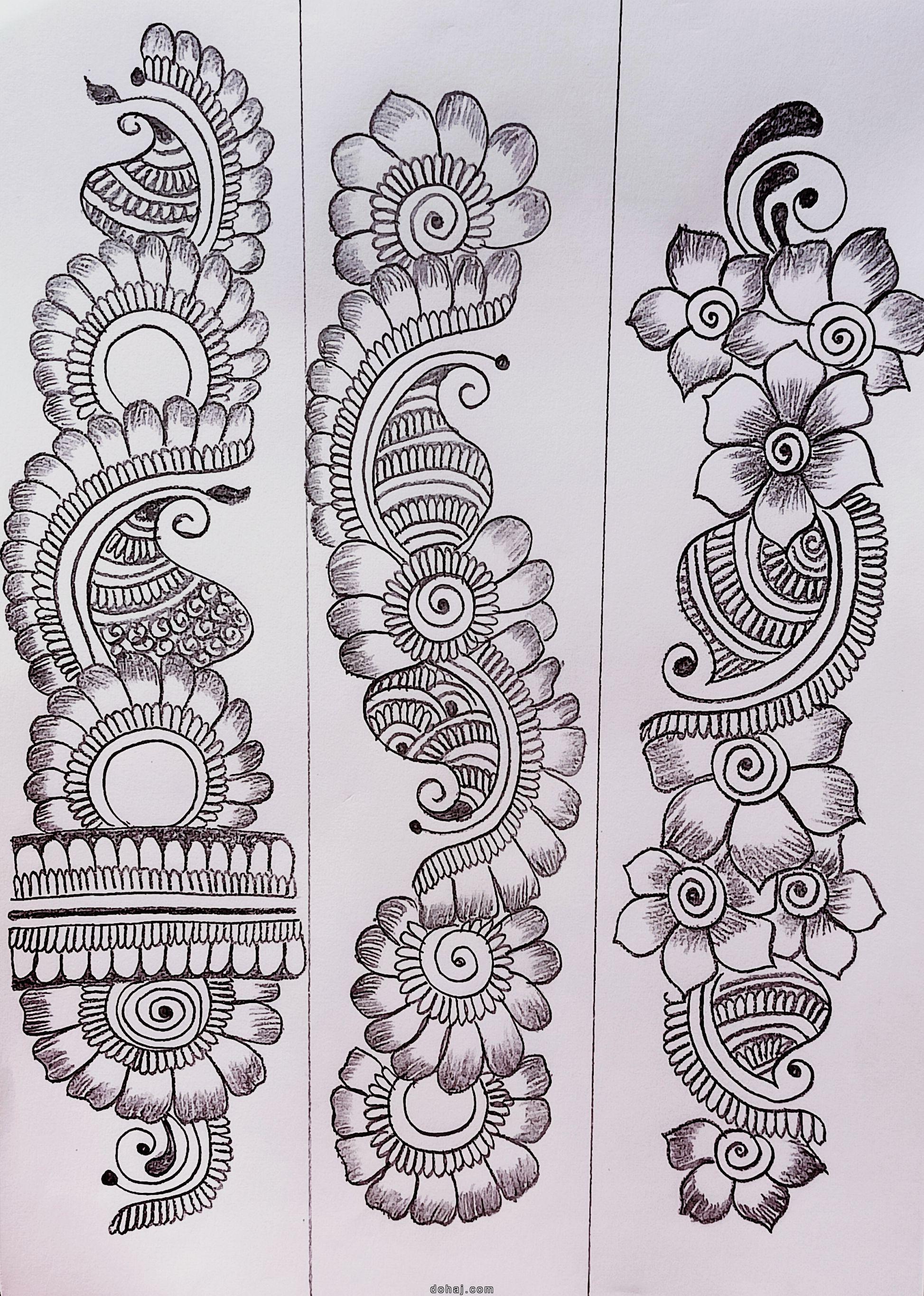 Easy Bel Mehndi Design Back Hand