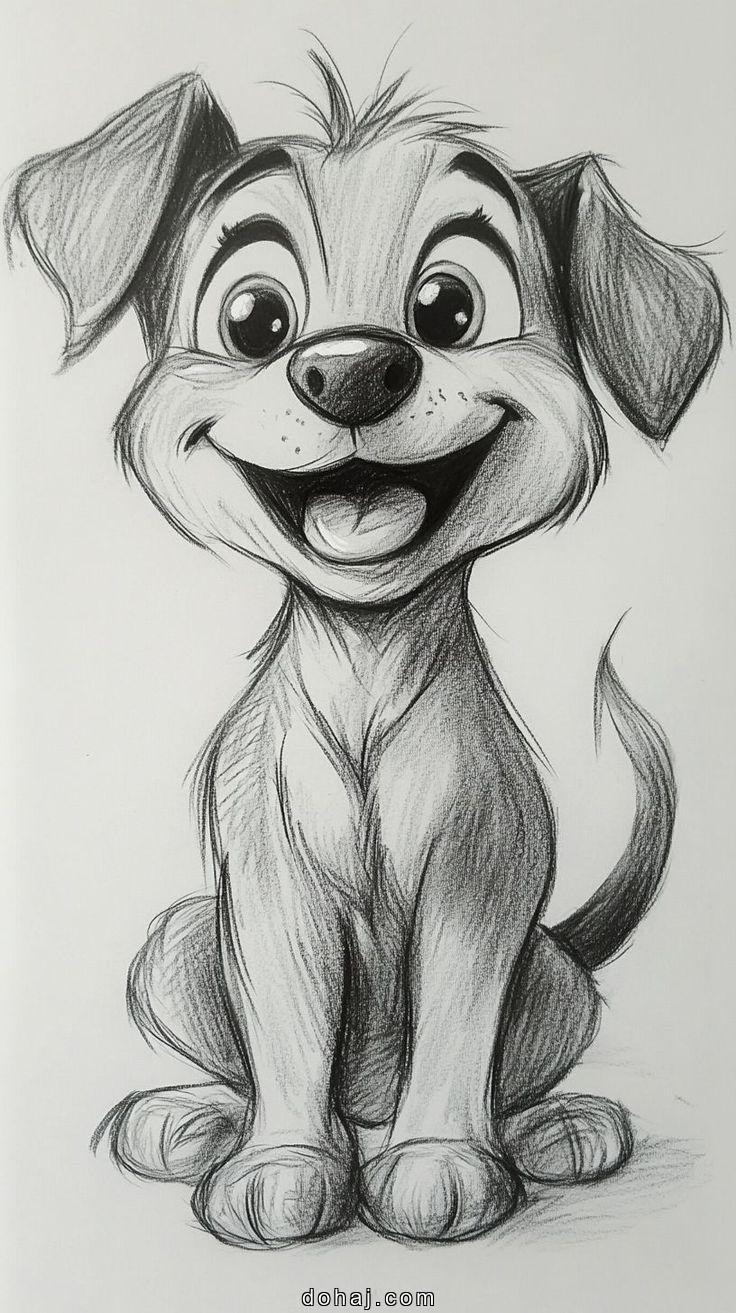 Easy Dog Drawing Step By Step