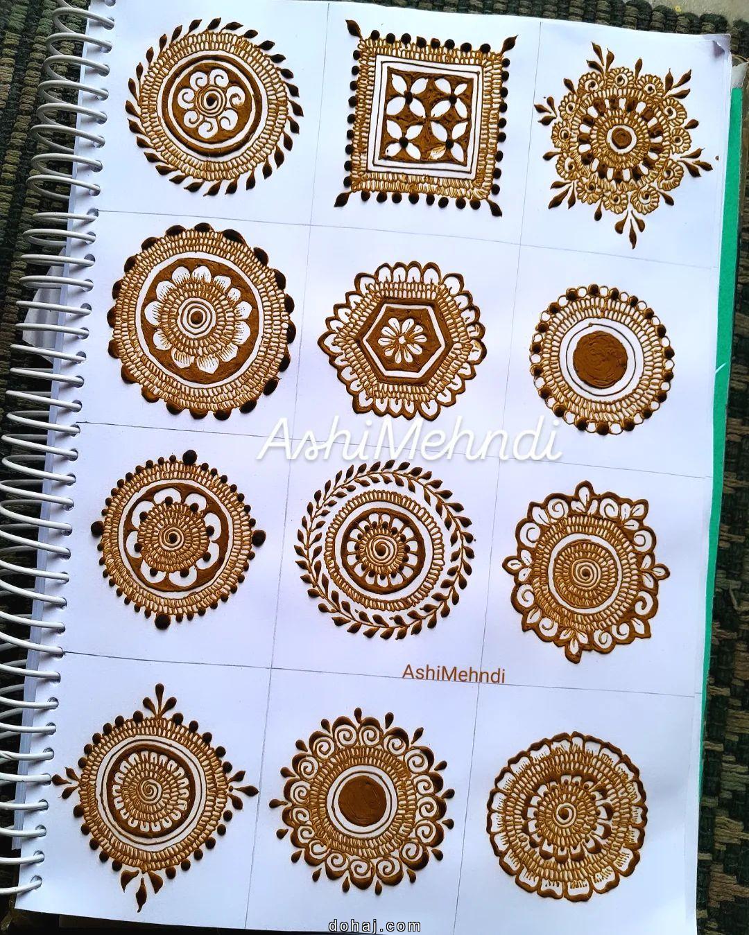 Easy Flower Mehndi Design