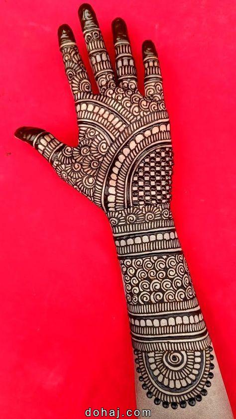 Easy Flower Mehndi Design For Front Hand