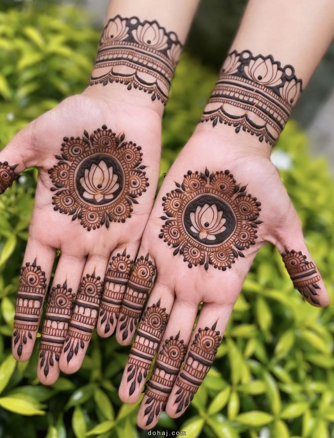 Easy Foot Side Mehndi Design