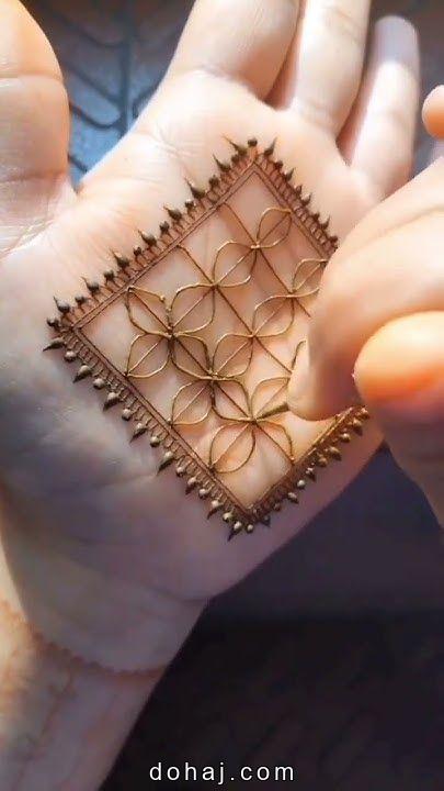 Easy Front Finger Mehndi Design Simple