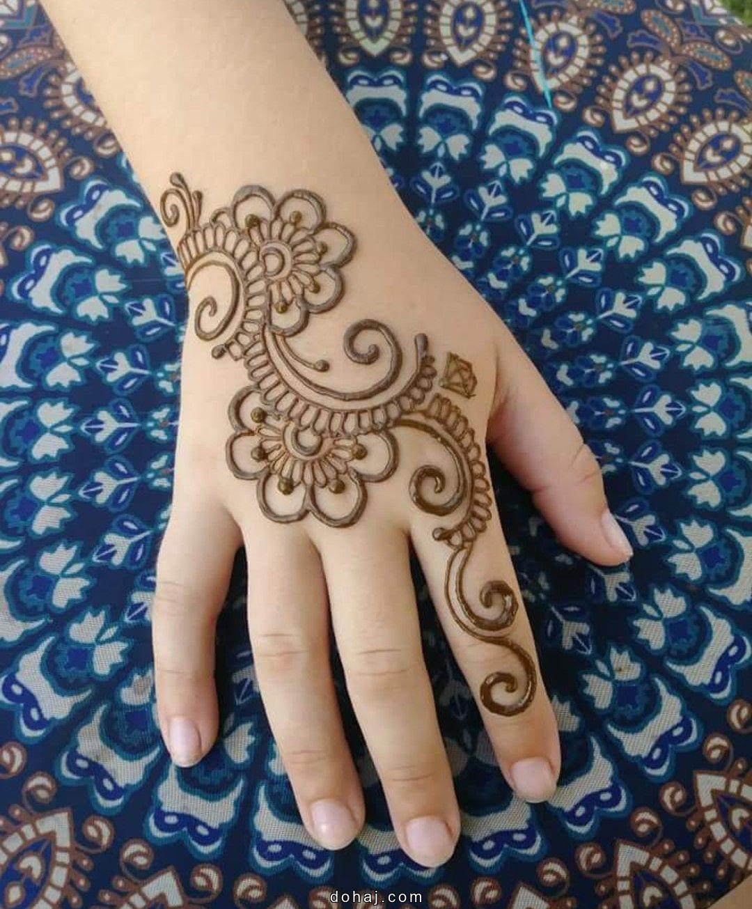 Easy Mehndi Design Front Hand For Beginners
