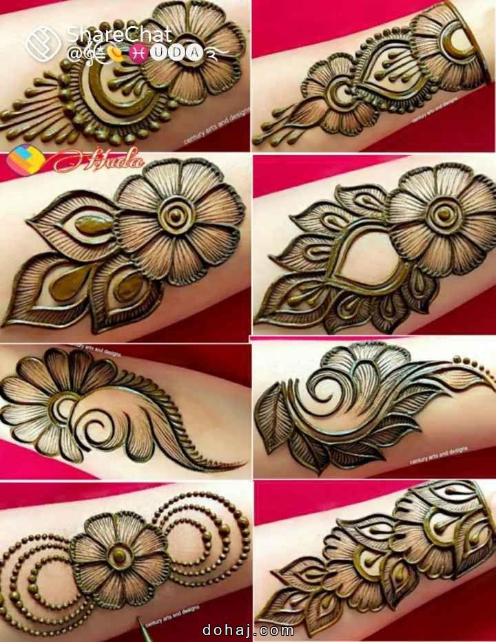 Easy Mehndi Design In Circle
