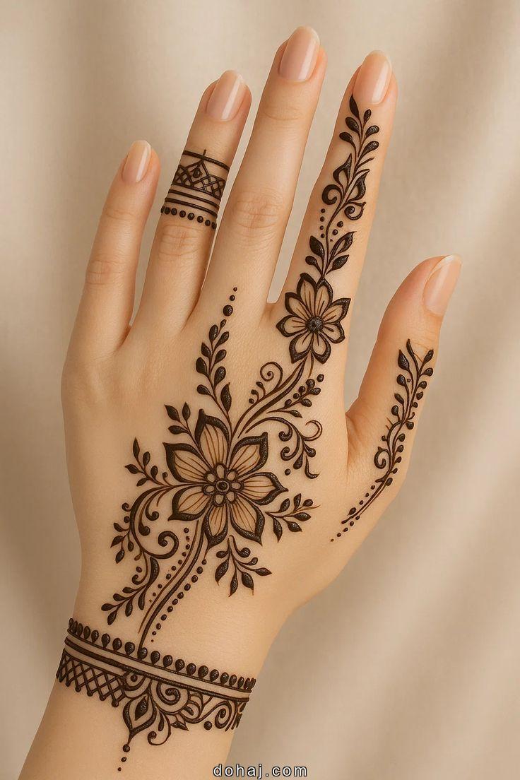 Easy Raksha Bandhan Mehndi Design