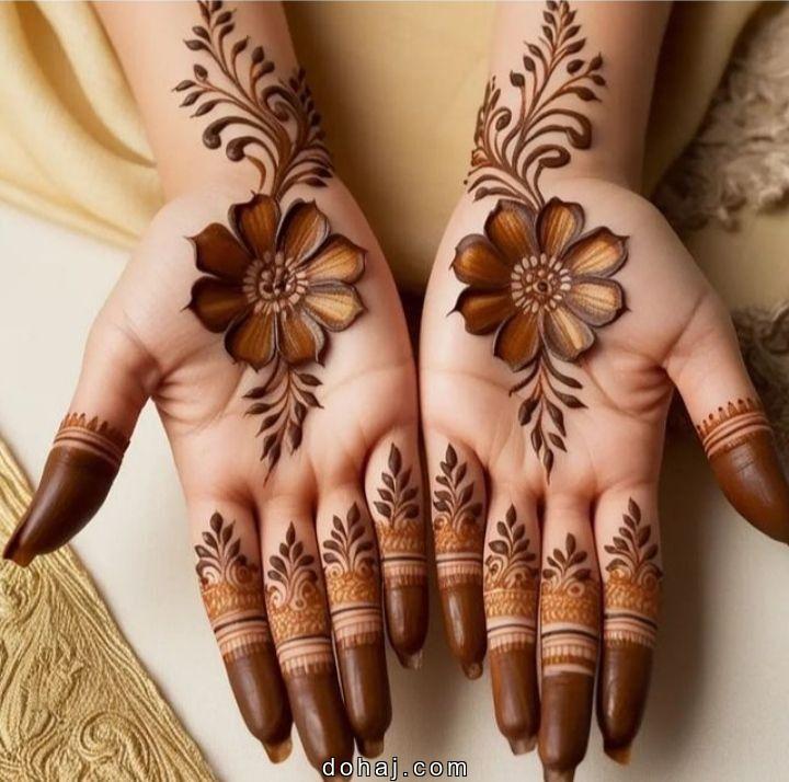 Easy Simple Front Hand Mehndi Design