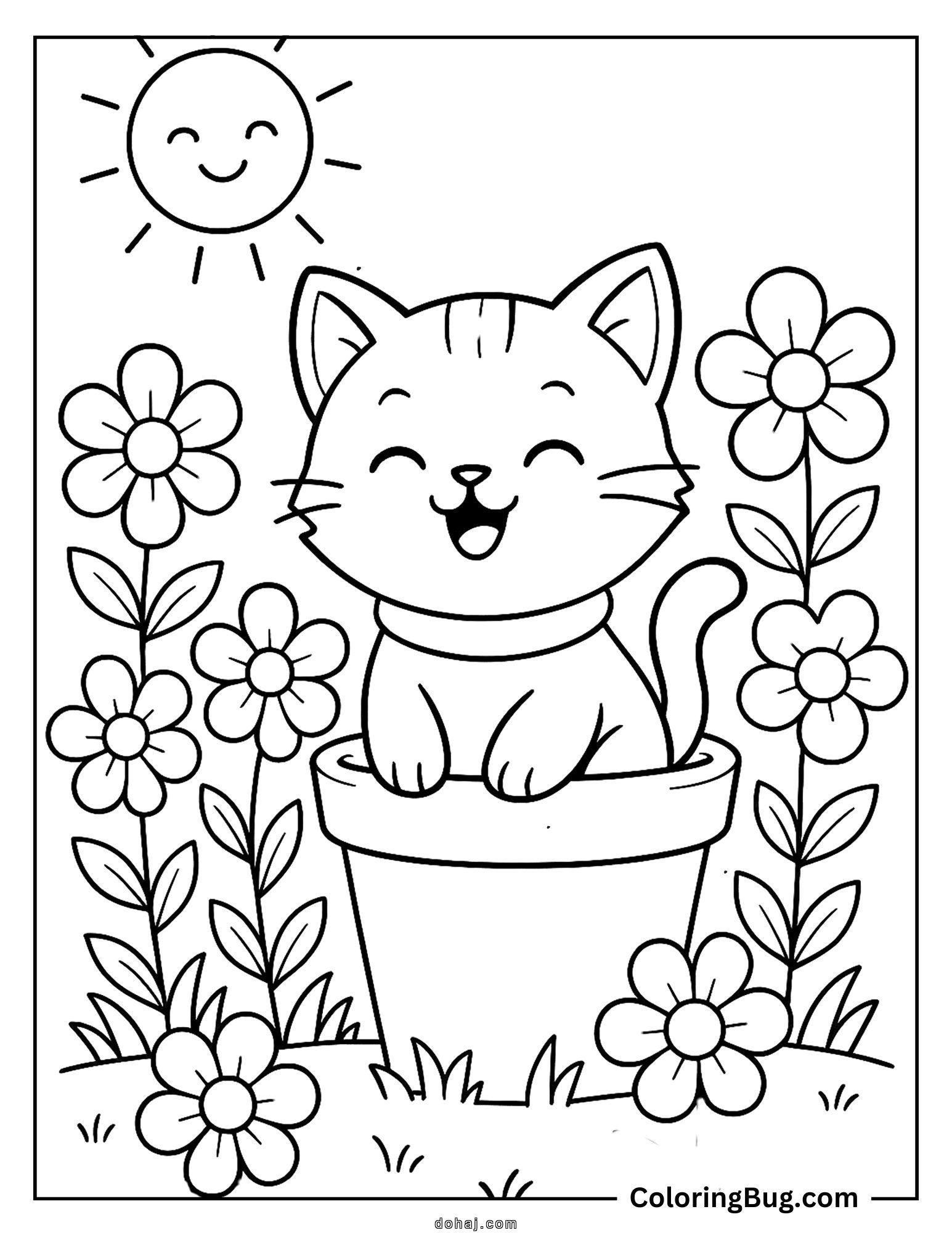 Egyptian Cat Drawing