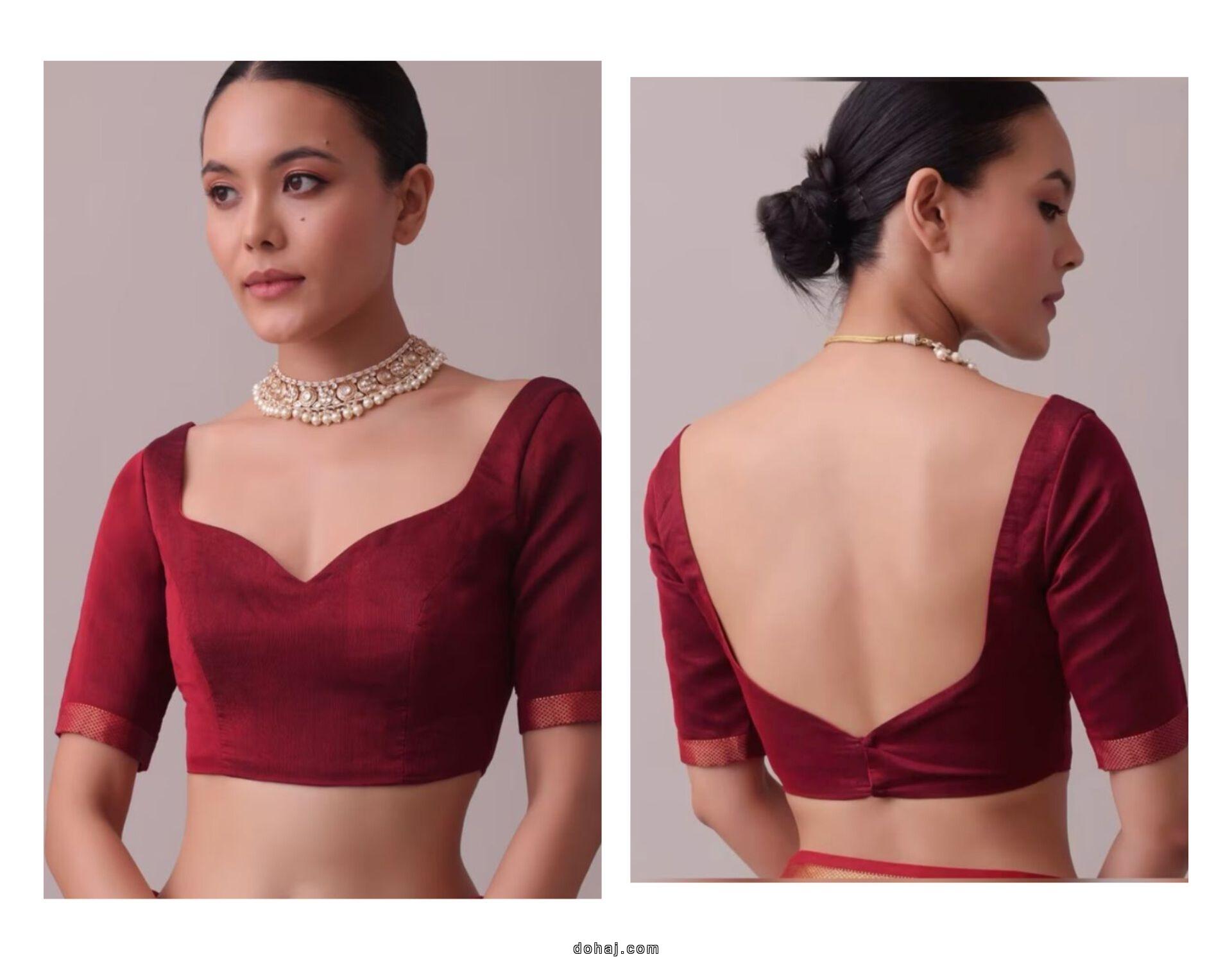 Fancy Saree Blouse Designs Front And Back