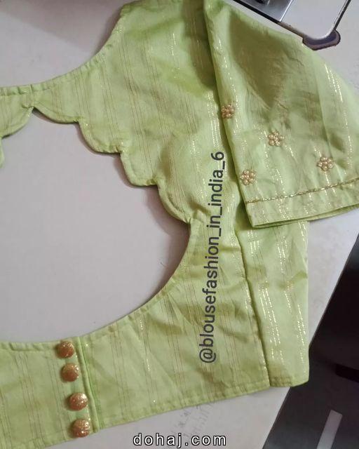 Fancy Saree Blouse Designs Front And Back